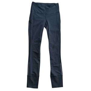 Lululemon Black Leggings with Sheer Detail